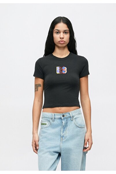 ZAVIXO Women's Basic Crop T-Shirt Slim Fit Soft Textured Summer Stylish