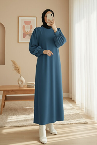 HİJABAYA Φόρεμα με στρογγυλή λαιμόκοψη και μακριά μανίκια