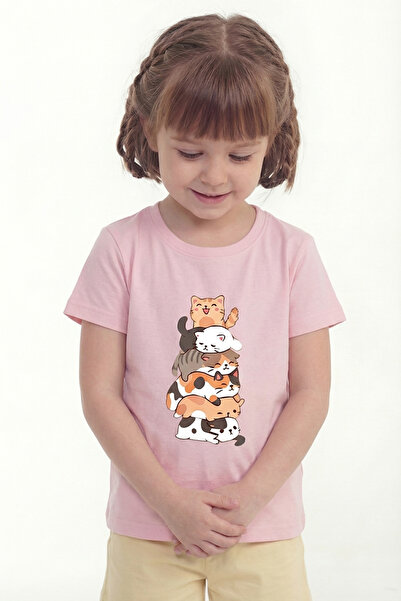 par lingerie pl Girl's T-Shirt with Short Sleeves Printed B9