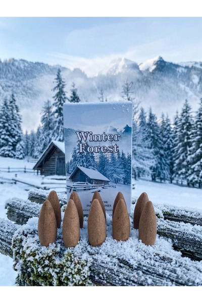 Tapered Backflow Incense, Yoga, Meditation, Winter Forest Themed (10 Pcs Tapered Backflow Incense)