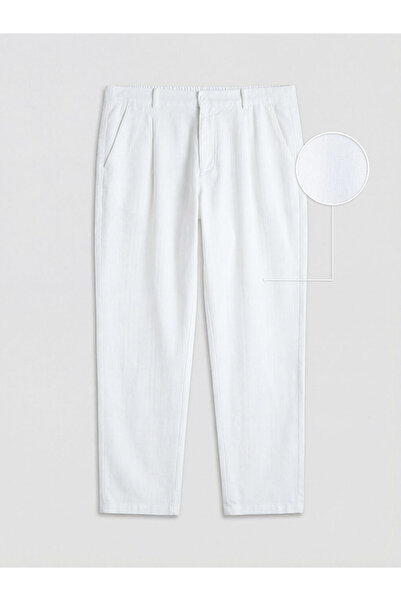 LC Waikiki New Season from Güli̇s Gi̇yi̇m White Standard Fit Linen Look Men's...