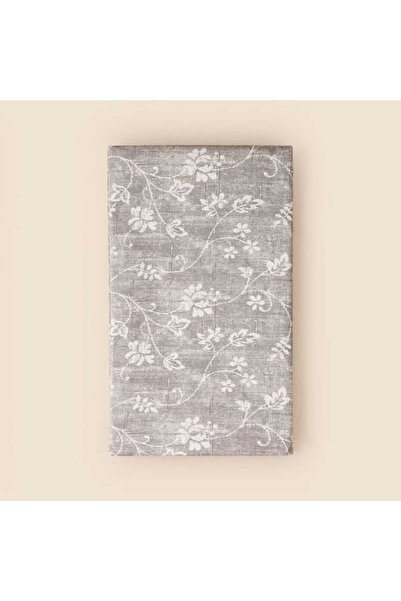Evidea Soft Blom Pvc Masa Örtüsü - Gri - 140x200 cm