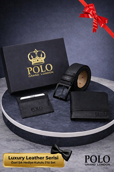 POLOGRAND London Γνήσιο ανδρικό σετ 3 τεμαχίων ειδικής συσκευασίας δώρου πολυ...