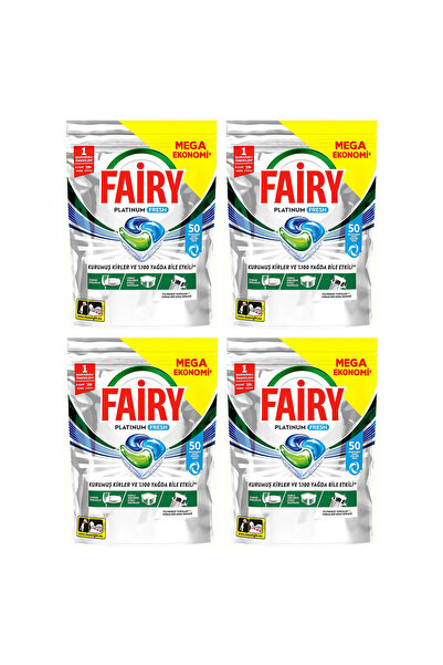 Fairy Platinum Fresh Bulaşık Makinesi Kapsülü 50 Yıkama x4