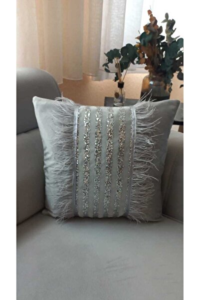 Gul.collection gümüş pullu kırlent kılıfı