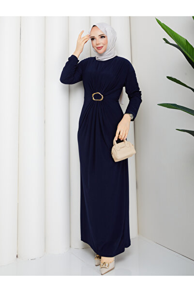ECK MODA Дамска рокля от еластична материя Sandy Fabric Full Stretch с еласти...
