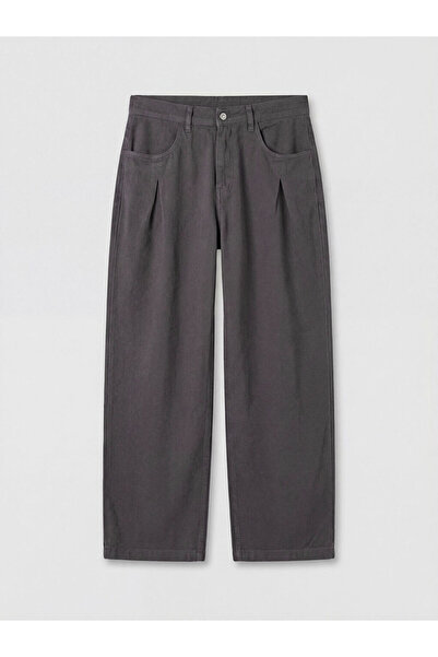LC Waikiki Anthracite Regular Fit Men's Pleated Trousers