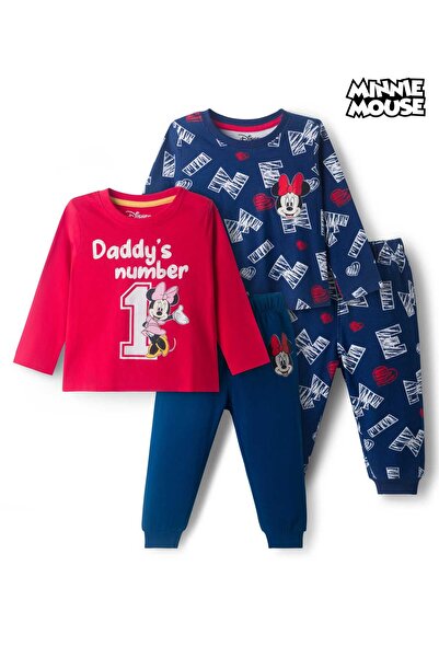 Babyhug Disney Single Jersey Knit Full Sleeves Night Suit With Minnie Mouse P...