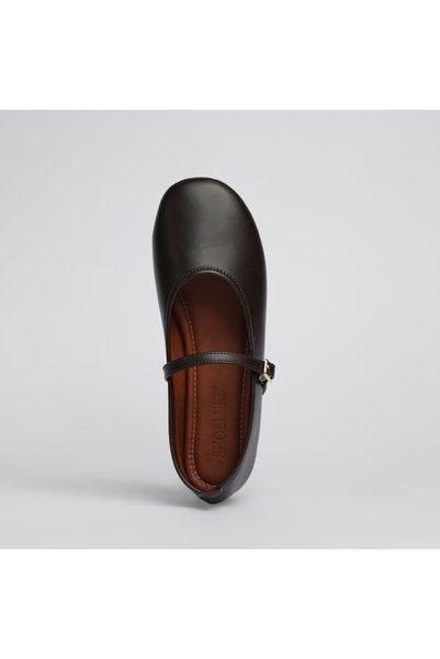 SHOELUKS Simple Classic Brown Women's Ballerinas