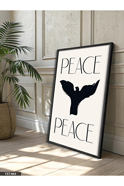 Evinemoda Εικόνα Peace Freedom One Piece με μαύρο ξύλινο πλαίσιο