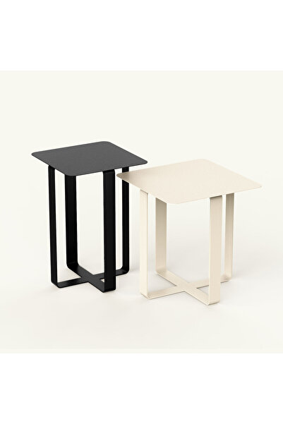 Artepera Frame 2'li Set Metal Sehpa, Dekoratif Yan Sehpa, Modern Tasarım