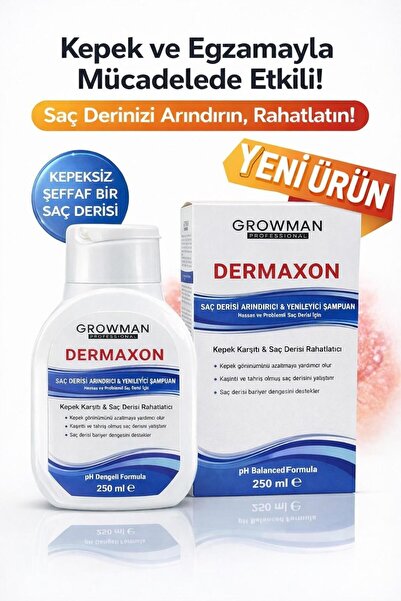 growman Dermaxon Kepek Karşıtı Şampuan 250 ml | ve Kaşıntıya Etkili Bakım