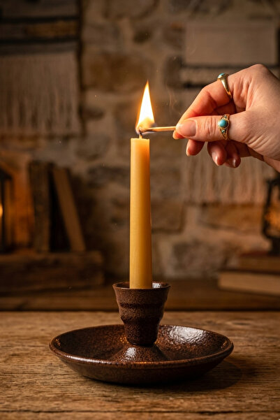 Metal Nostalgia Candle Holder Without Handle & Hand Candlestick Self Needled Bitter Coffee Crane2623-11