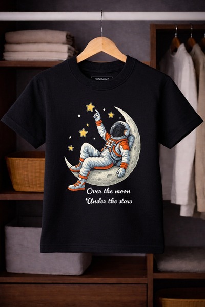 Funkaar Moon & Stars Space theme T-shirt for Kids