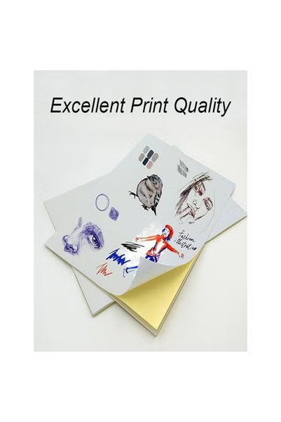 ZCM-HAPPY 100-Sheet Glossy Sticker Paper for Inkjet and Laser Printer