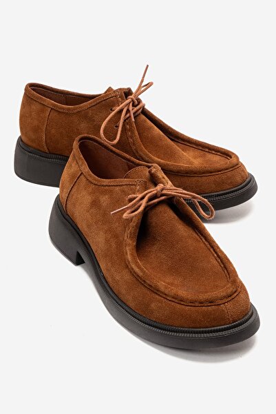 Zeynep Sıradağlı Luna Γυναικεία Loafer από Γνήσιο Δέρμα Ταν Σουέντ