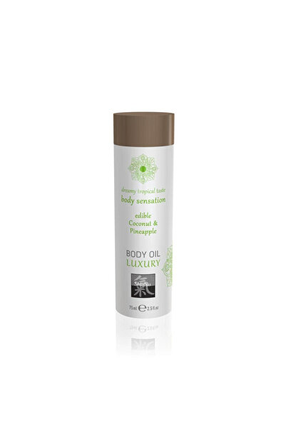 Hot Ulei masaj comestibil Shiatsu Luxury cocos si ananas 75 ml