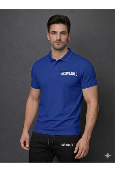 ByFourMan Μπλουζάκι με γιακά πόλο από ύφασμα πικέ με στάμπα