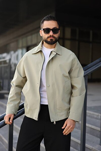 BASEL.CO Premium Ρετρό Μπουφάν από Γκαμπαρντίνα Μιλάνο - Απλό και Κομψό με Στυλ