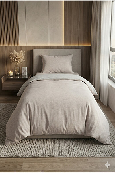 Miabella Home Σετ Μονό Βαμβακερό Παπλωματοθήκη με Ελαστικό Σεντόνι