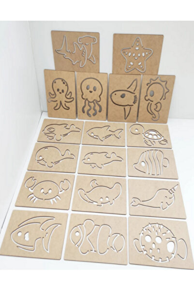 lupi Montessori Wooden Educational Illustrated Animal Pattern Cards
