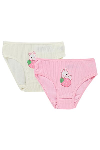 Civil Girls Çilek Ribana Σετ εσώρουχα 2 τεμαχίων για κορίτσια 2-10 ετών - Στά...