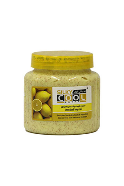 Silky Cool مقشر الوجه والجسم بالليمون 300 مل، يزيل الجلد الميت ويضيء البشرة، ...