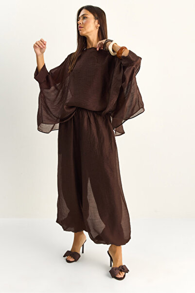 Bianco Lucci Σετ δύο τεμαχίων - Καφέ - Regular