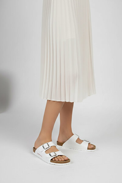 lumberjack MN-3903 Λευκές Γυναικείες Άνετες Καθημερινές Παντόφλες