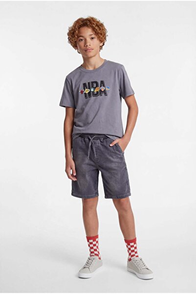 PAULMARK Τζιν σορτς για αγόρι με ελαστική μέση