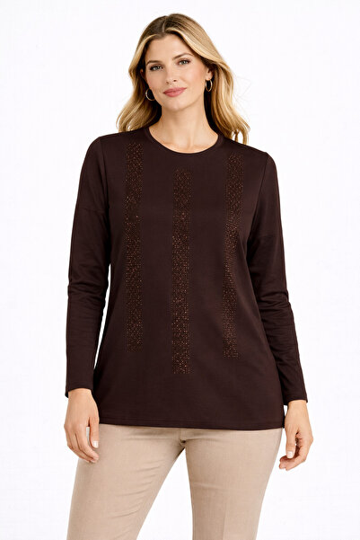 Mutlu City Γυναικεία βαμβακερή μπλούζα με σχέδια υψηλής ποιότητας για μεσήλικ...