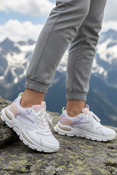 lumberjack NL-7878 Λευκά Γυναικεία Άνετα Καθημερινά Αθλητικά Παπούτσια