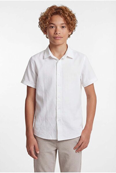 PAULMARK Αγορικό κοντομάνικο πουκάμισο