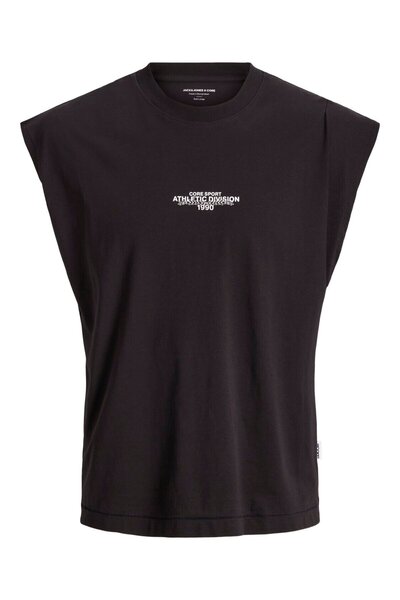 Jack & Jones Jack Jones Jcobreeze Front Sl Tee Crew Neck Ανδρικό Μαύρο T-shir...