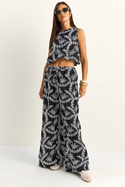 Bianco Lucci Seturi bluză și pantaloni - Negru - Regular