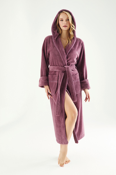 Nuşa Μπουρνούζι από βαμβάκι μπαμπού με κουκούλα