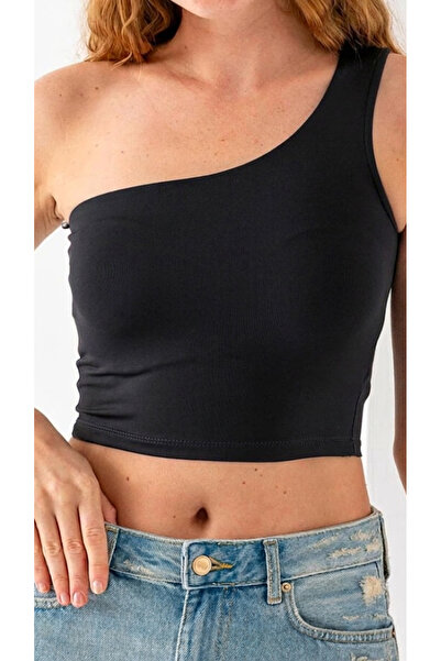 FİTGO Μαύρη Βασική Κοντή Μπλούζα