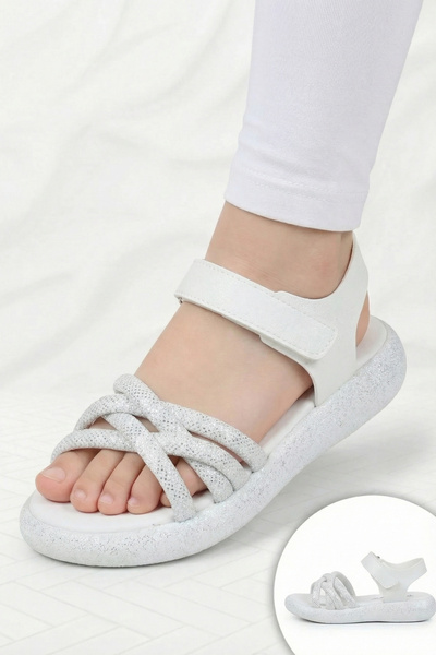 Limbeo Unisex Kız Çocuk Sandalet Önü Kapalı Sandalet Renkli Ortopedik Sandale...