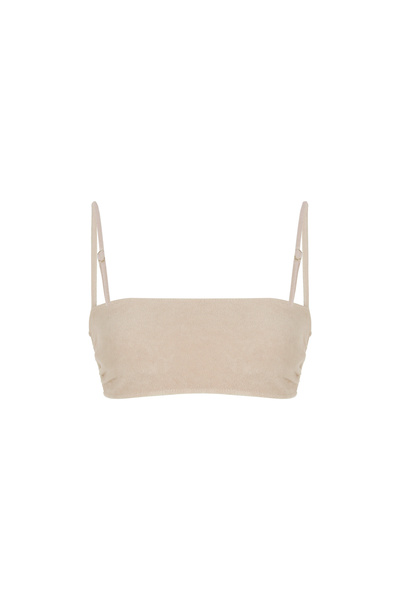 Sandshaped Mileva Terry Havlu Bikini Üstü Bej