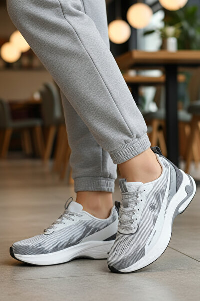 lumberjack PR-6694 Λευκά ανοιχτό γκρι γυναικεία παπούτσια sneaker για καθημερ...