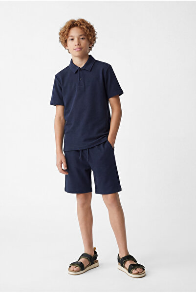 PAULMARK Σορτς - Ναυτικό μπλε - Κανονική μέση