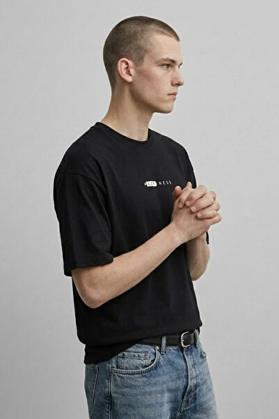 MATERIAL Ανδρικό μπλουζάκι με στάμπα, με λαιμόκοψη ποδηλάτου, σε μεγάλο μέγεθ...