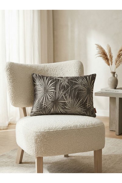 nissahome Premium Embossed Series Estrella Pattern Double-Sided Throw Pillow Cover - Brown