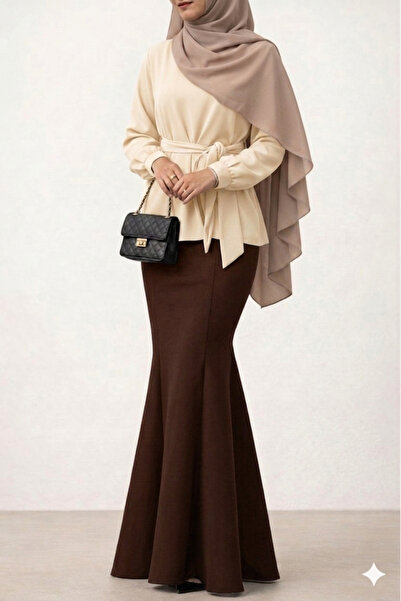 CNG MODA Γυναικεία Φούστα Ψαροειδούς Σχήματος με Κάλυψη Καλύμματος Προσώπου (...