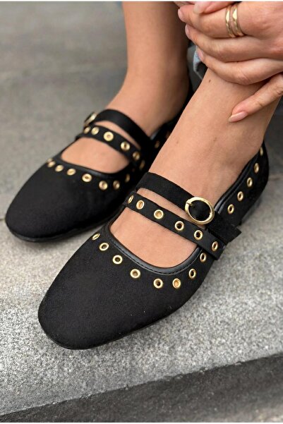 I Love Shoes Γυναικείες μπαλαρίνες Elia Black Suede