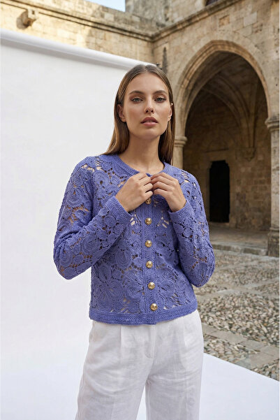 SAYZEN YOUR SHİNE Gold Button Embroidered Jacket