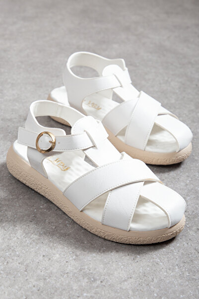 Mc vay Shoes 007 Κομψά γυναικεία σανδάλια με χιαστί λουράκια στην πλάτη και α...