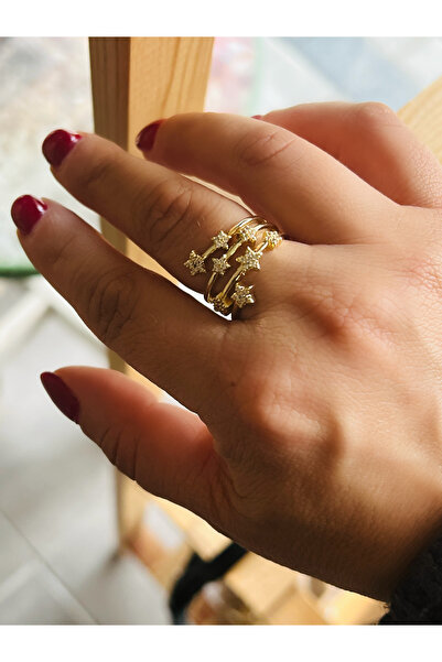ACAR TAKI Adjustable Gold Color Stone Star Ring Acr0023