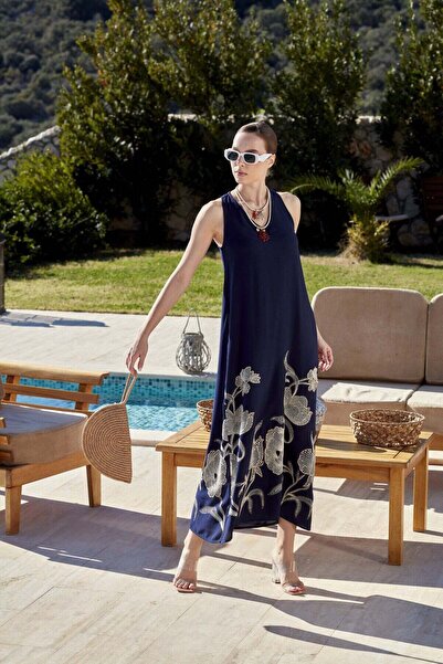 Cossy By Aqua Αμάνικο μακρύ φόρεμα με σχέδια CossybyAqua 26807-36