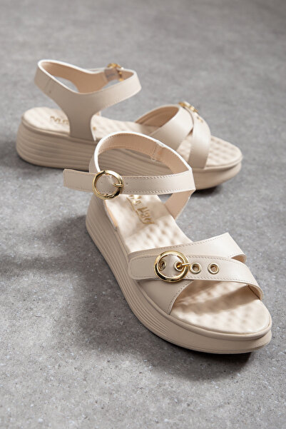 Mc vay Shoes 001 Κομψά γυναικεία σανδάλια με λεπτομέρεια κάψουλας, ανατομική ...